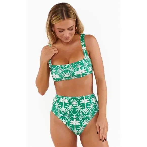 Show Me Your Mumu Sail Bikini Bottom Tiki Palms Contour Scrunch XL - Picture 2 of 5
